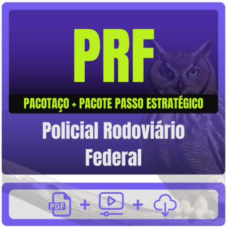PRF (Policial Rodoviário Federal) Pacotaço - Pacote Teórico + Pacote Passo Estratégico