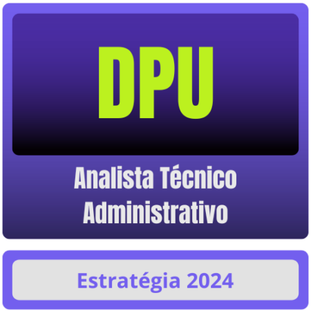 DPU (Analista Técnico Administrativo) Curso Online
