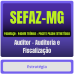 SEFAZ-MG (Auditor - Auditoria e Fiscalização) Pacotaço - Pacote Teórico + Pacote Passo