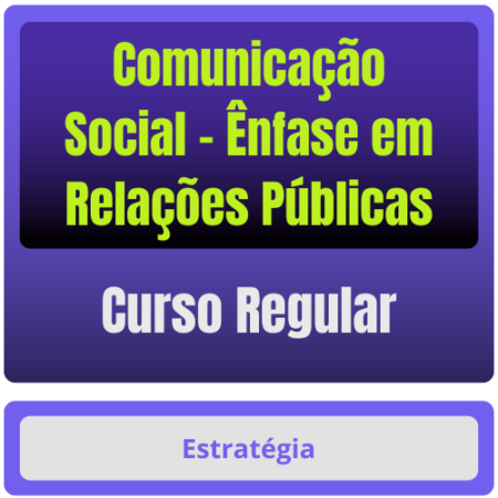 Comunicação Social - Ênfase em Relações Públicas p/ Concursos - Curso Regular
