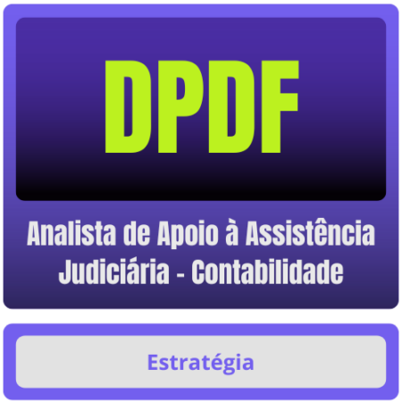 DPDF (Analista de Apoio à Assistência Judiciária - Contabilidade) Pacote