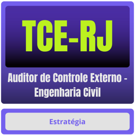 TCE-RJ (Auditor de Controle Externo - Engenharia Civil) Pacote