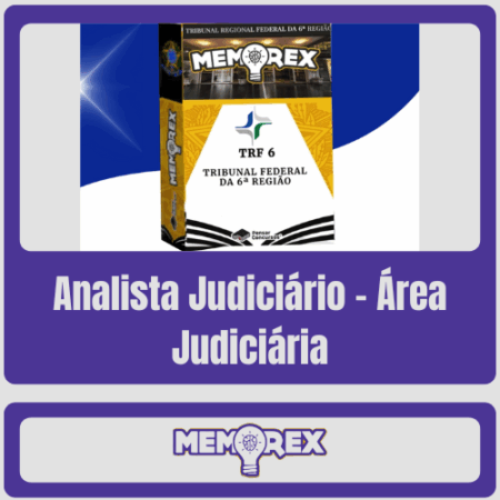 Memorex TRF 6 (Analista Judiciário – Área Judiciária) - Somente PDF
