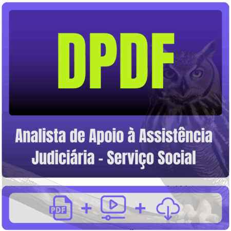 DPDF (Analista de Apoio à Assistência Judiciária - Serviço Social) Pacote