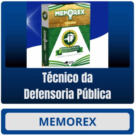 Memorex DPE MG (Técnico da Defensoria Pública) - Somente PDF