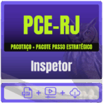 PCE-RJ (Inspetor) Pacotaço - Pacote Teórico + Pacote Passo Estratégico