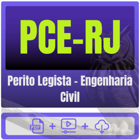 PCE-RJ (Perito Legista - Engenharia Civil) Pacote