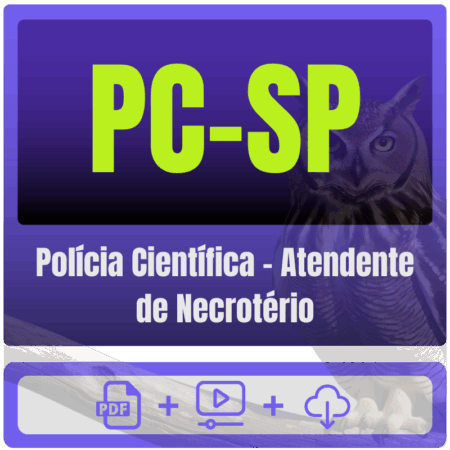 PC-SP (Polícia Científica - Atendente de Necrotério) Pacote Completo