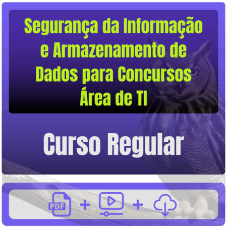 Segurança da Informação e Armazenamento de Dados para Concursos (Área de TI) - Curso Regular