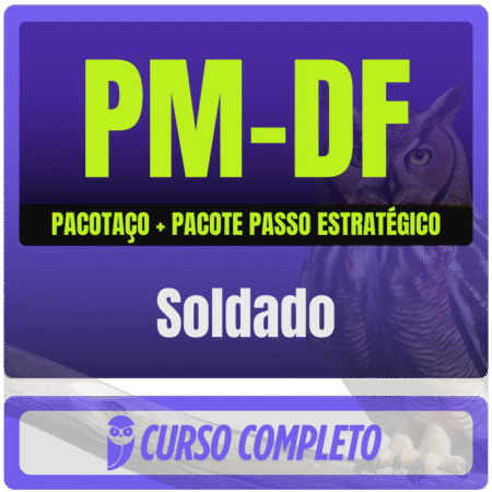 PM-DF (Soldado) Pacotaço - Pacote Teórico + Passo Estratégico