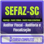 SEFAZ-SC (Auditor Fiscal - Auditoria e Fiscalização) Pacotaço - Pacote Téorico + Pacote Passo Estratégico