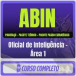 ABIN (Oficial de Inteligência - Área 1) Pacotaço - Pacote Teórico + Pacote Passo Estratégico