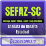 SEFAZ-SC (Analista de Receita Estadual) Pacotaço - Pacote Téorico + Pacote Passo Estratégico