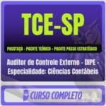 TCE-SP (Auditor de Controle Externo - DIPE - Especialidade: Ciências Contábeis) Pacotaço - Pós-Edital - 2026