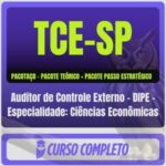 TCE-SP (Auditor de Controle Externo - DIPE - Especialidade: Ciências Econômicas) Pacotaço - Pós-Edital - 2026