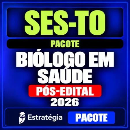 Rateio SES-TO (Biólogo em Saúde) Pacote - 2026 (Pós-Edital)
