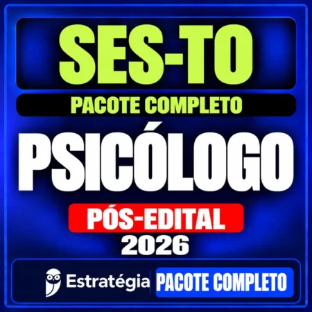 Rateio SES-TO (Psicólogo) Pacote Completo - 2026 (Pós-Edital)