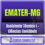 EMATER-MG (Assistente Técnico I - Ciências Contábeis) Pacote