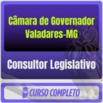 Câmara de Governador Valadares-MG (Consultor Legislativo) Pós-Edital - 2026