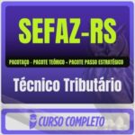 SEFAZ-RS (Técnico Tributário) Pacotaço - Pacote Teórico + Pacote Passo Estratégico
