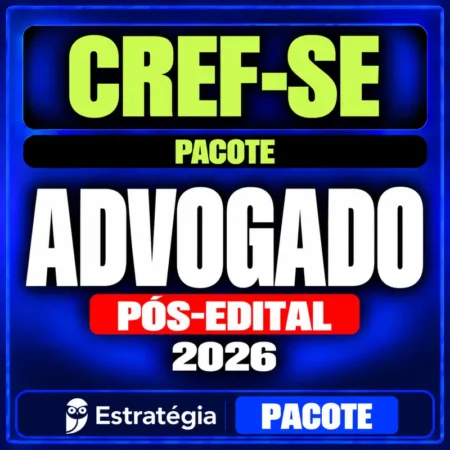 Rateio CREF-SE (Advogado) Pacote - 2026 (Pós-Edital)
