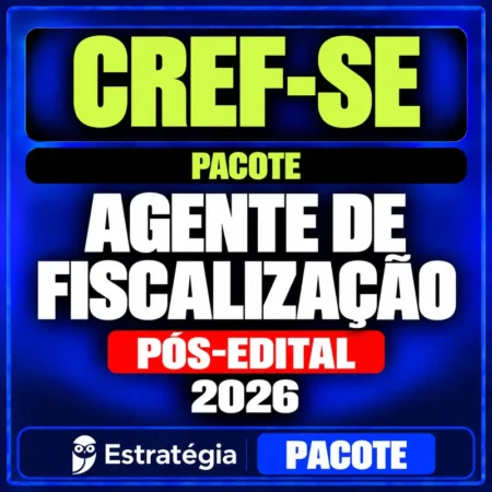 Rateio CREF-SE (Agente de Fiscalização) Pacote - 2026 (Pós-Edital)