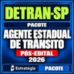 Rateio Pacote para DETRAN-SP (Agente Estadual de Trânsito) 2026 (Pós-Edital)