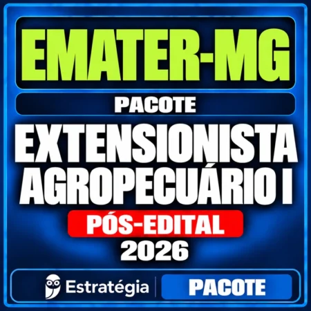 Rateio EMATER-MG (Extensionista Agropecuário I) Pacote - 2026 (Pós-Edital)
