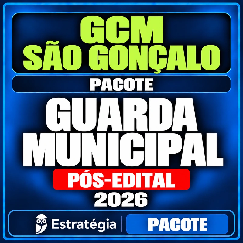 Rateio Pacote para GCM São Gonçalo (Guarda Municipal) - 2026 (Pós-Edital) Rateio Pacote para GCM São Gonçalo (Guarda Municipal) - 2026 (Pós-Edital)