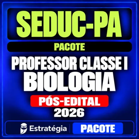 Rateio SEDUC-PA (Professor Classe I - Biologia) Pacote - 2026 (Pós-Edital)