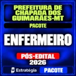 Rateio Prefeitura de Chapada dos Guimarães-MT (Enfermeiro) Pacote – 2026 (Pós-Edital)