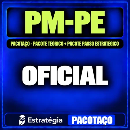 Rateio PM-PE (Oficial) Pacotaço - Pacote Teórico + Pacote Passo Estratégico
