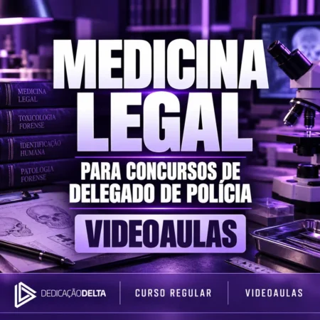 Rateio Medicina Legal para Delegado — curso regular em videoaulas da Dedicação Delta no RCO