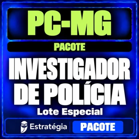 Rateio Pacote para PC-MG (Investigador de Polícia) Lote Especial