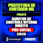 Contagem-MG — Auditor de Controle Interno Direito — Pacote 2026 — RCO