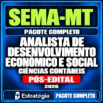 Rateio Pacote Completo para SEMA-MT (Analista de Desenvolvimento Econômico e Social - Ciências Contábeis) 2026 (Pós-Edital)