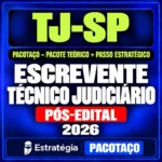 Rateio Pacotaço Escrevente TJ-SP 2026 — teoria e Passo Estratégico no RCO