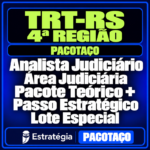 Rateio Pacotaço - Pacote Teórico + Pacote Passo Estratégico para TRT-RS 4ª Região (Analista Judiciário - Área Judiciária) Lote Especial